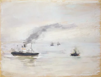 Regentagstimmung in der Nähe der Elbe, 1903